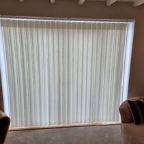 Vertical blinds closed